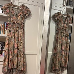 Ulla Johnson Multicolor High Low Dress - lightly worn